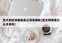 意大利区块链拍卖公司有哪些[意大利使用什么交易所]