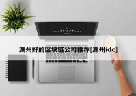 湖州好的区块链公司推荐[湖州idc]